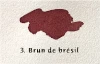 Encre de calligraphie végétale 30 ml Couleur : 3. Rouge de Brésil