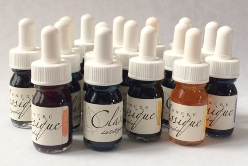 Classic calligraphy ink 15 ml, set of 16