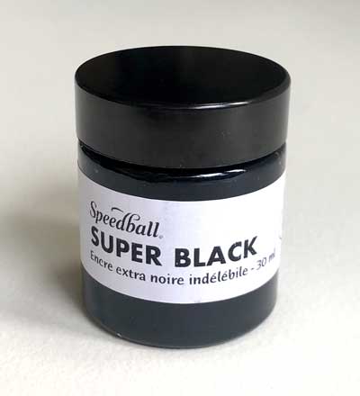 « Super Black » Speedball ink