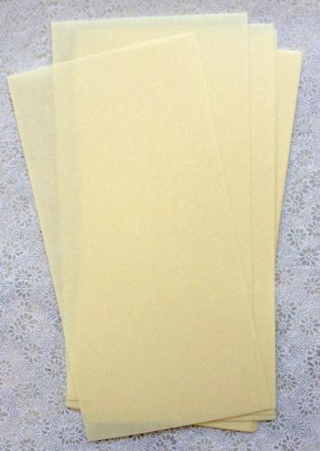 Parchment paper, small cards